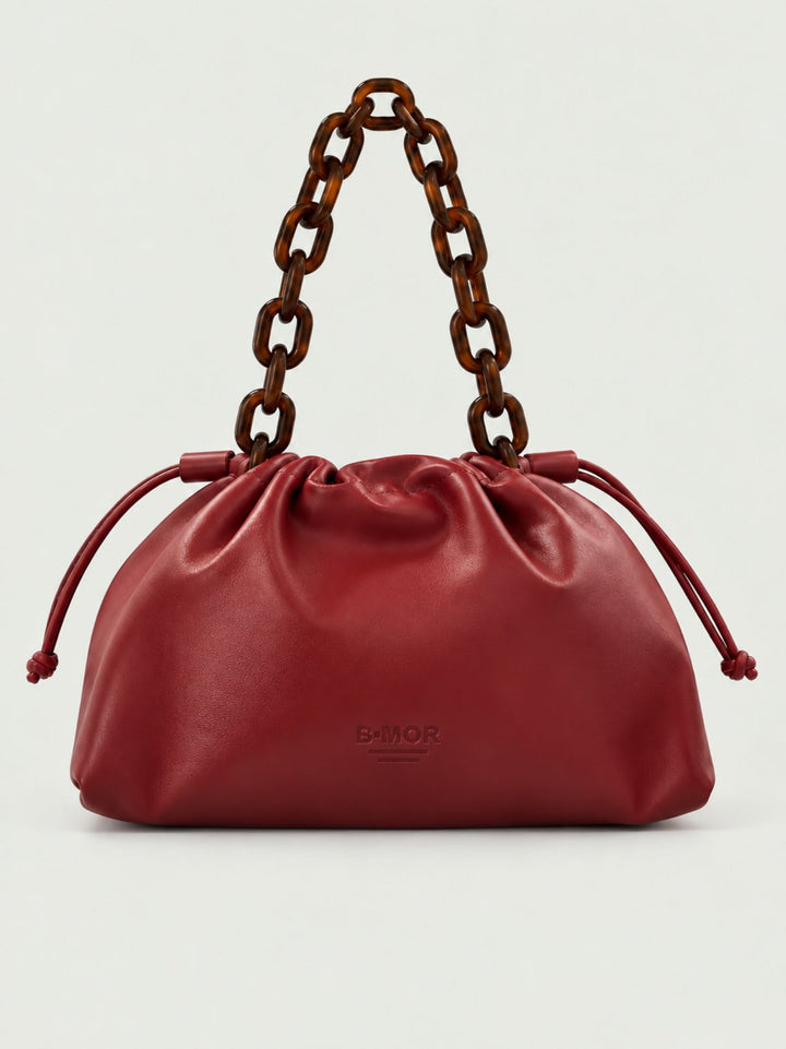 Borsa Big Bon Bon in nappa bordeaux BIG B BORDEAUX BIMOR 