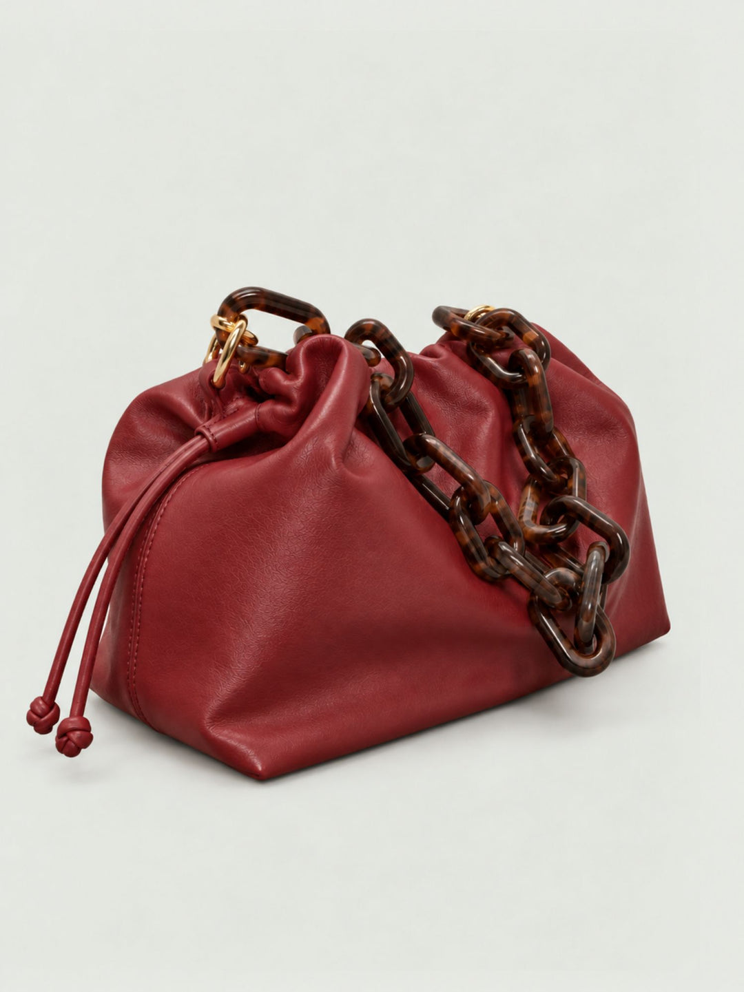 Borsa Big Bon Bon in nappa bordeaux BIG B BORDEAUX BIMOR 