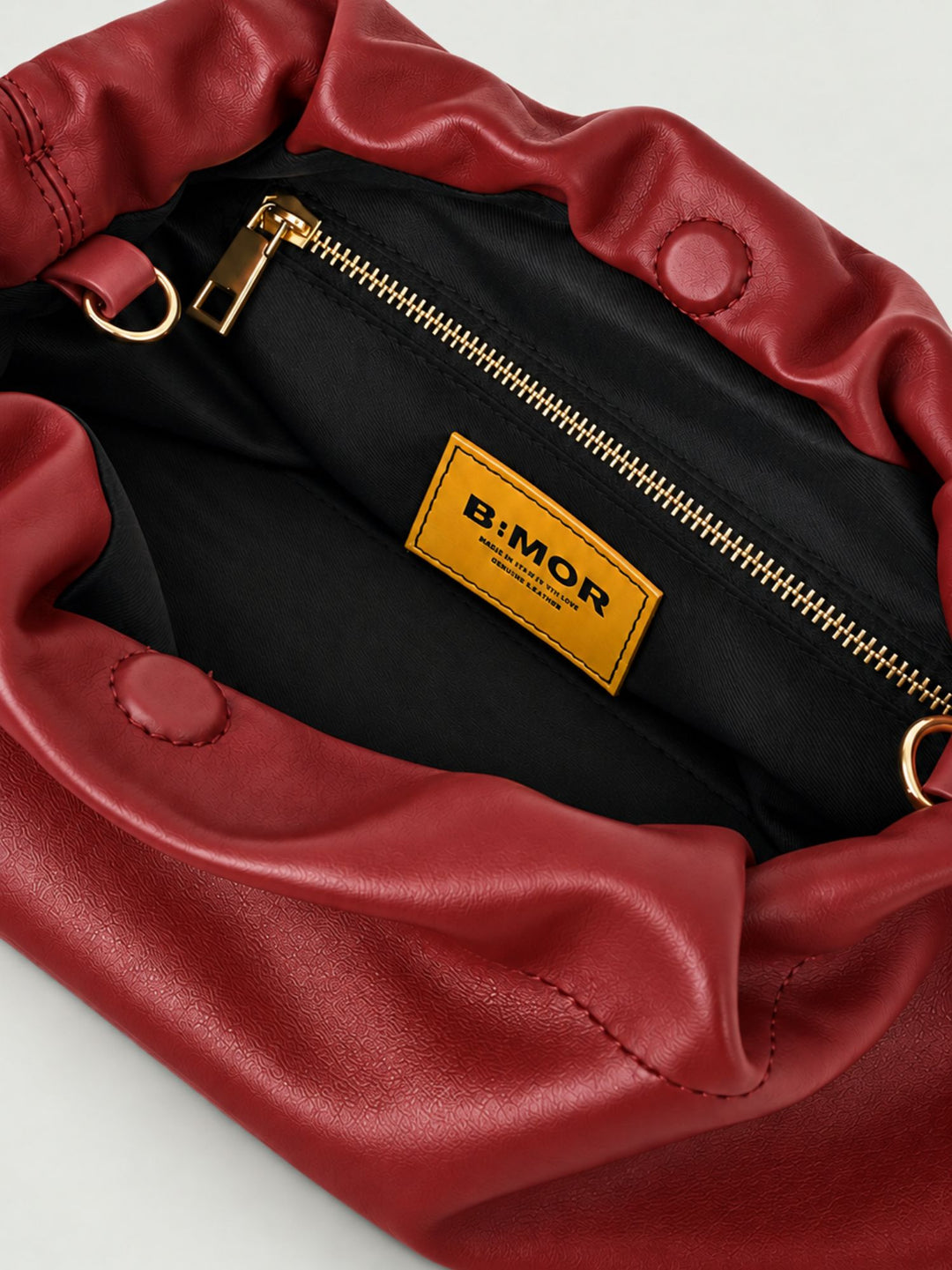 Borsa Big Bon Bon in nappa bordeaux BIG B BORDEAUX BIMOR 