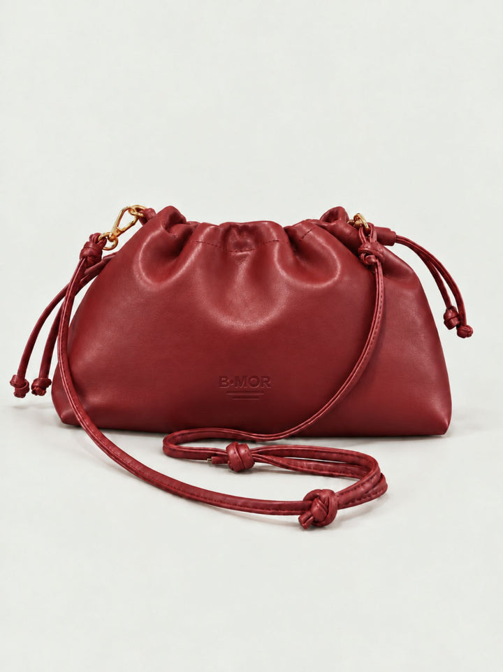 Borsa Big Bon Bon in nappa bordeaux BIG B BORDEAUX BIMOR 
