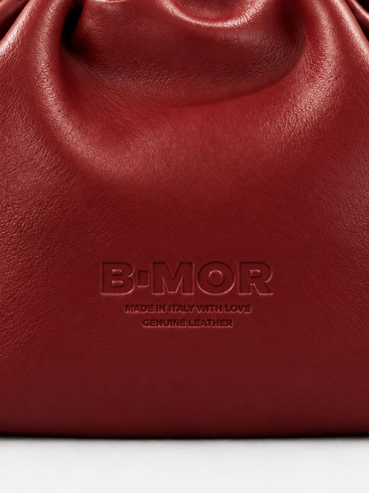 Borsa Big Bon Bon in nappa bordeaux BIG B BORDEAUX BIMOR 