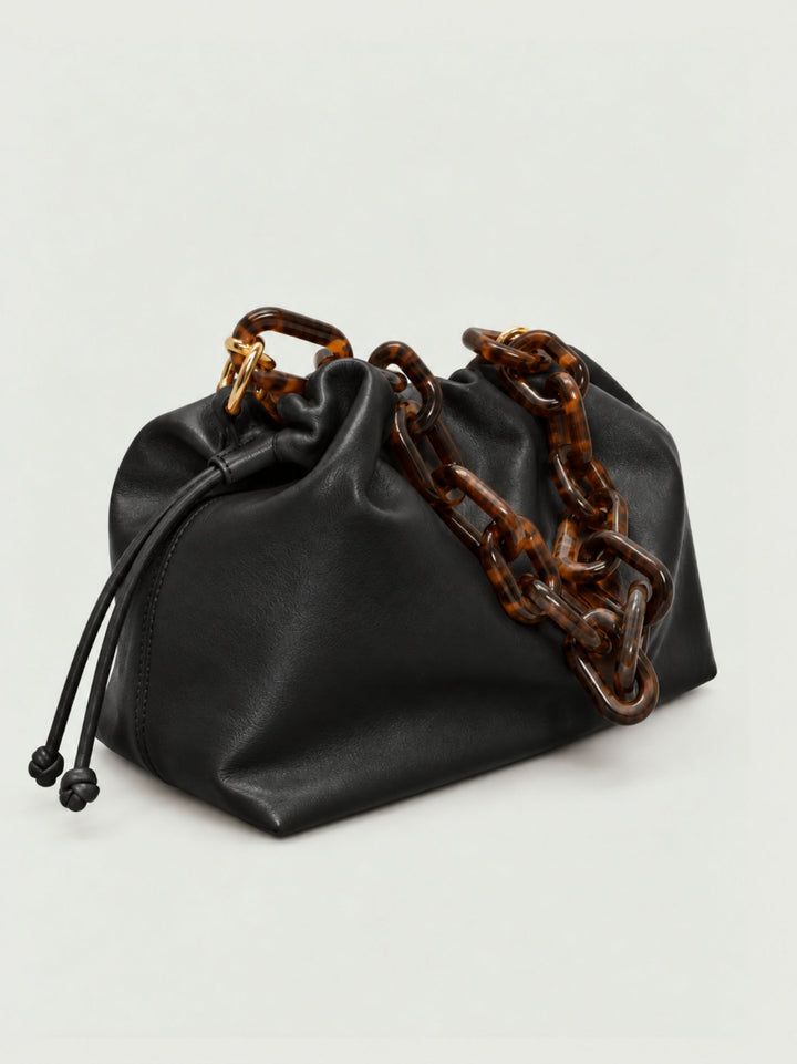 Borsa Big Bon Bon in nappa nera BIG B NERO BIMOR 