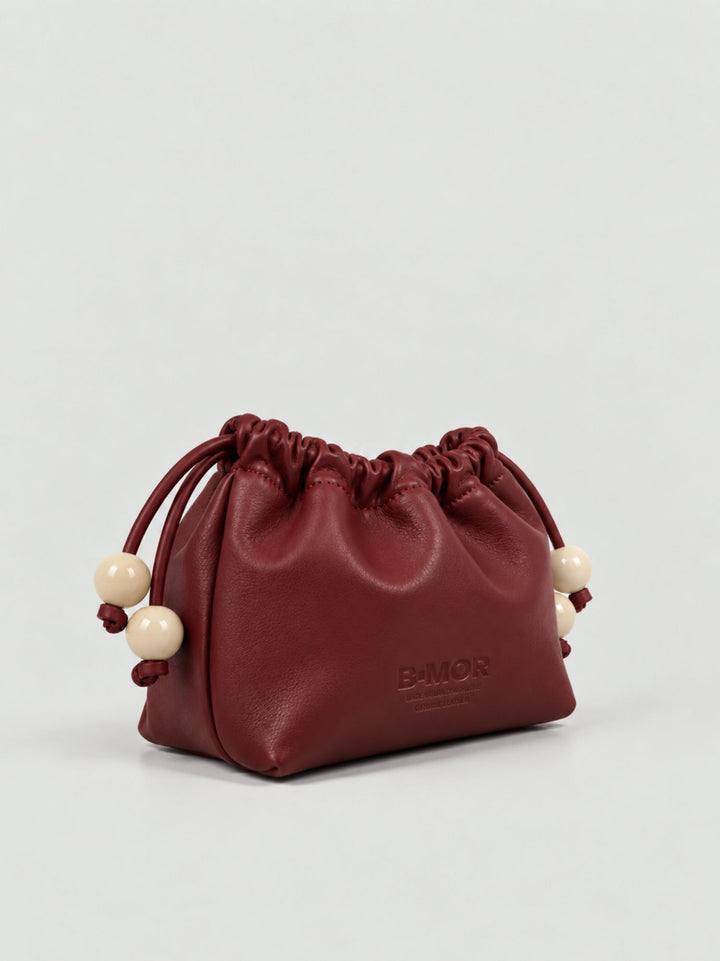 Pochette Bon Bon in pelle bordeaux BONBON BORDEAUX BIMOR 