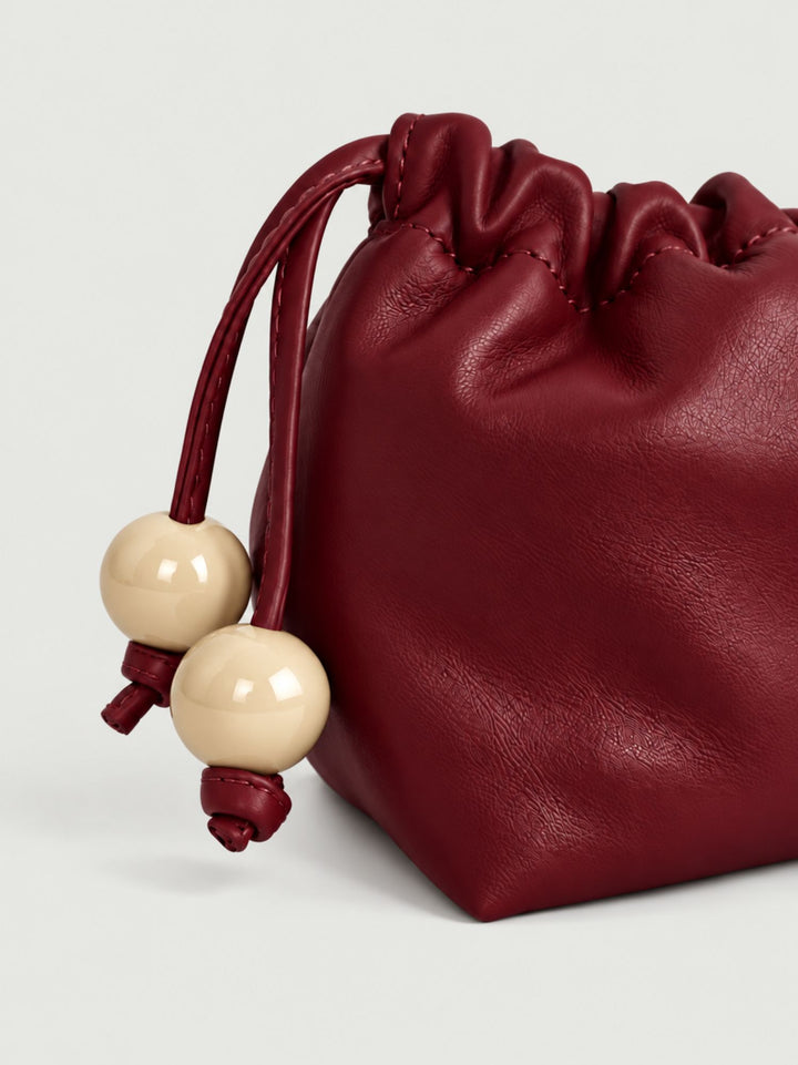 Pochette Bon Bon in pelle bordeaux BONBON BORDEAUX BIMOR 