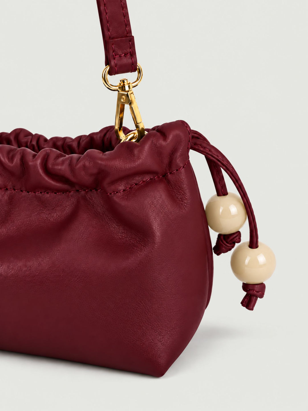 Pochette Bon Bon in pelle bordeaux BONBON BORDEAUX BIMOR 