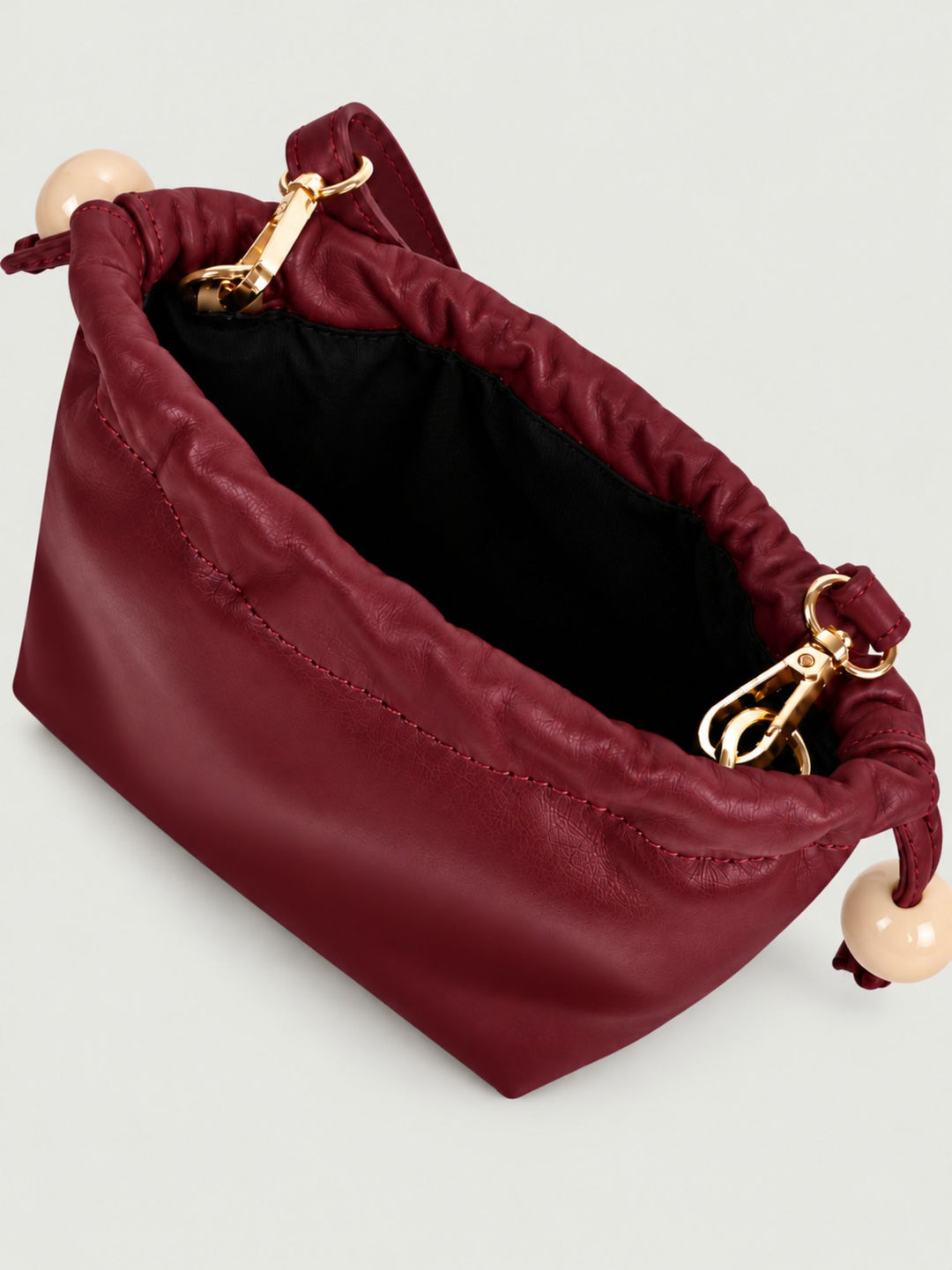 Pochette Bon Bon in pelle bordeaux BONBON BORDEAUX BIMOR 