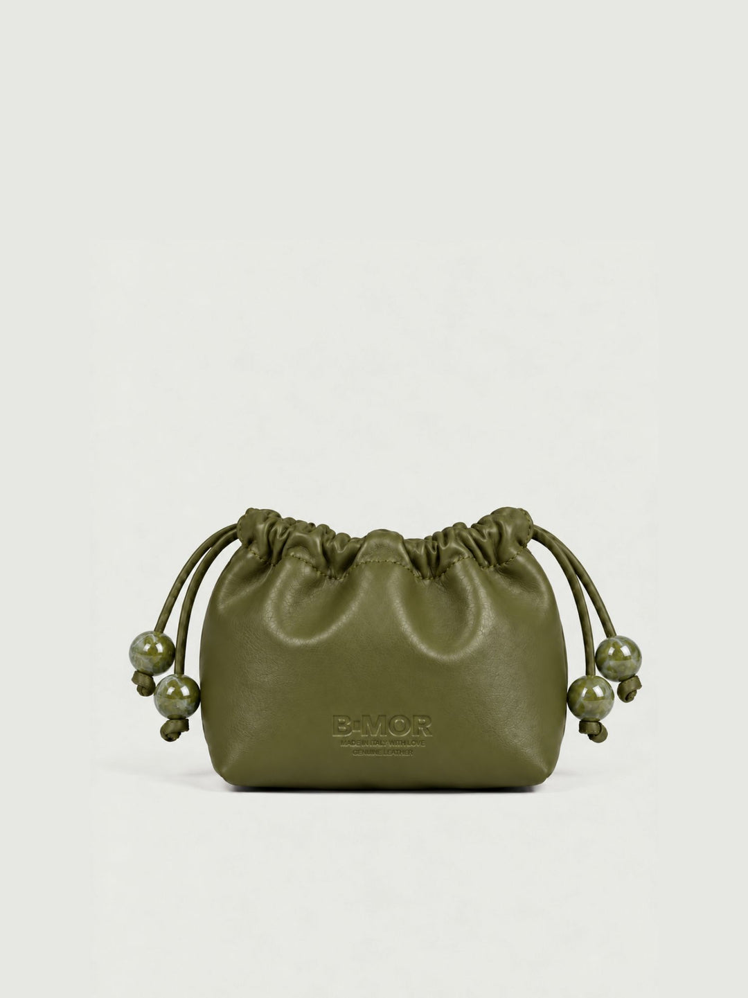 Pochette Bon Bon in pelle verde iride BONBON VERDE BIMOR 