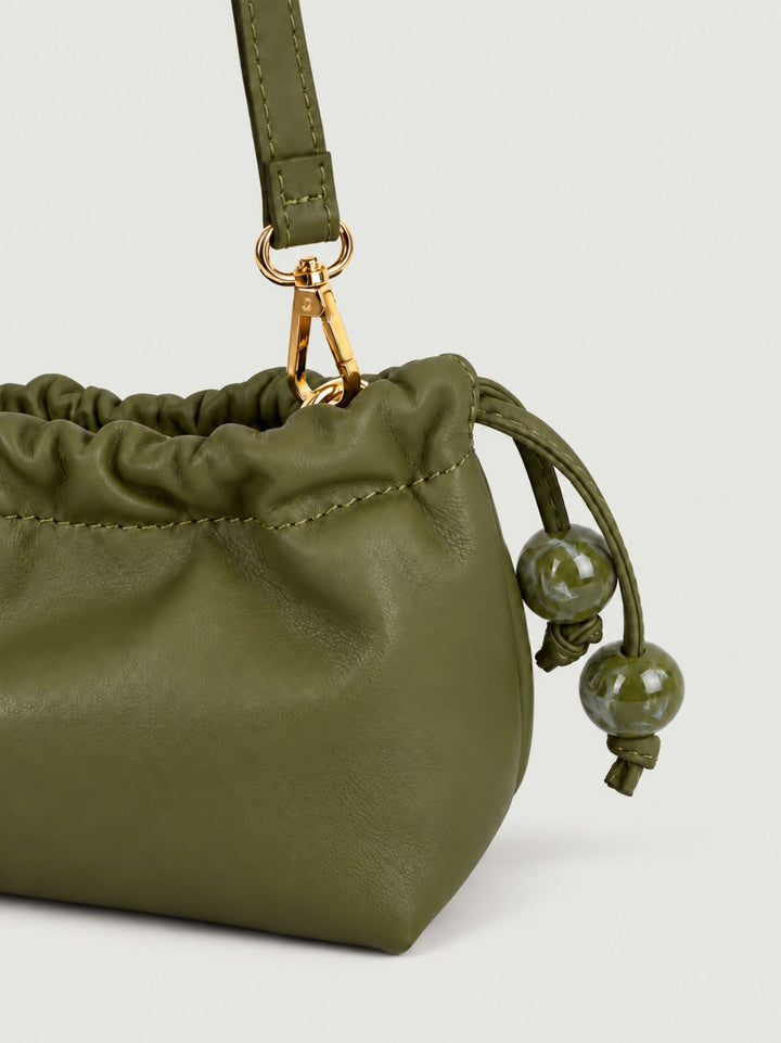 Pochette Bon Bon in pelle verde iride BONBON VERDE BIMOR 