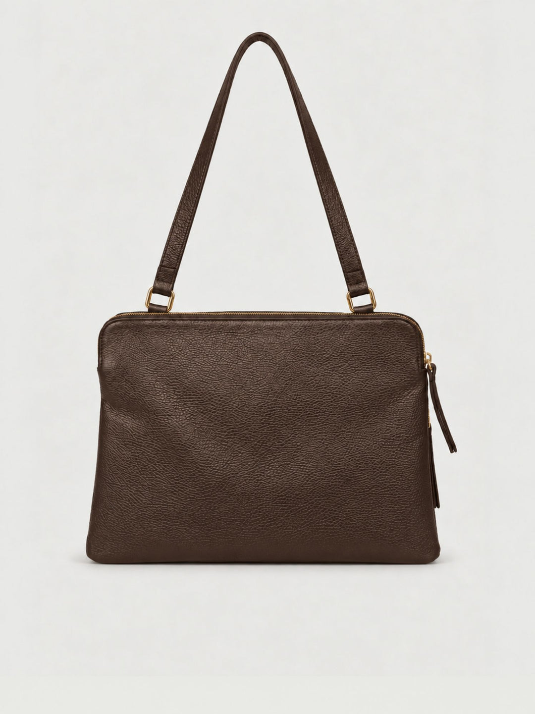 Borsa a spalla Luna in pelle martellata testa di moro LUNA T.MORO BIMOR 