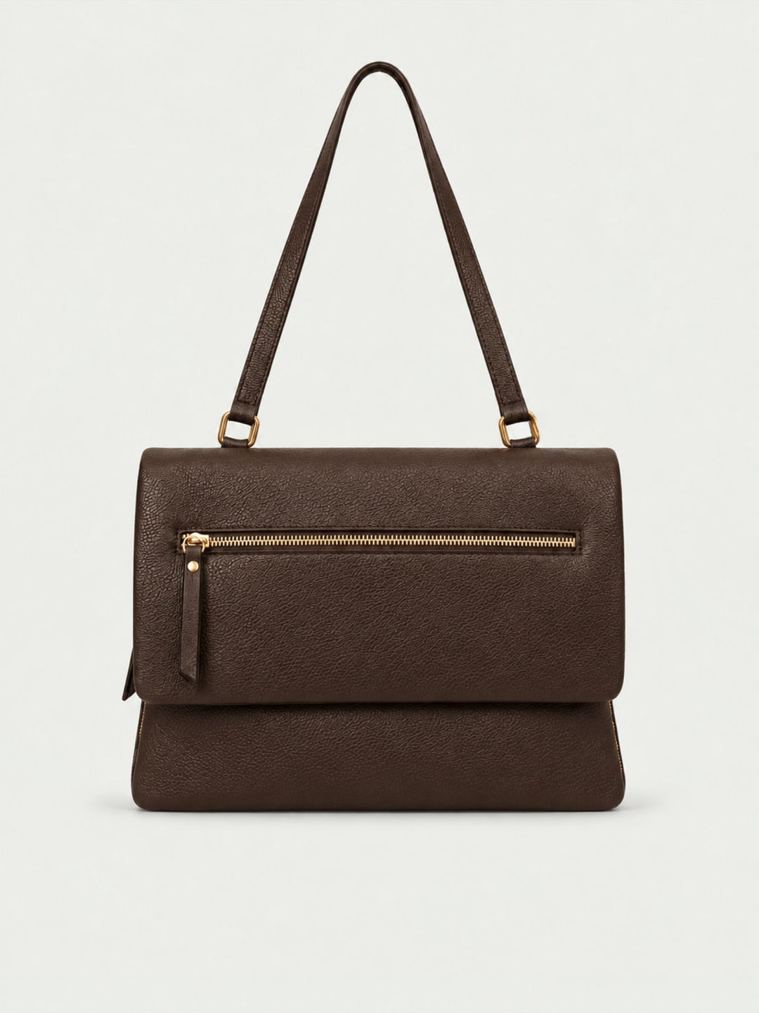 Borsa a spalla Luna in pelle martellata testa di moro LUNA T.MORO BIMOR 
