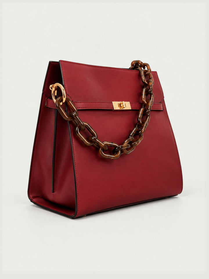 Borsa a spalla Rory in pelle bordeaux RORY BORDEAUX BIMOR 