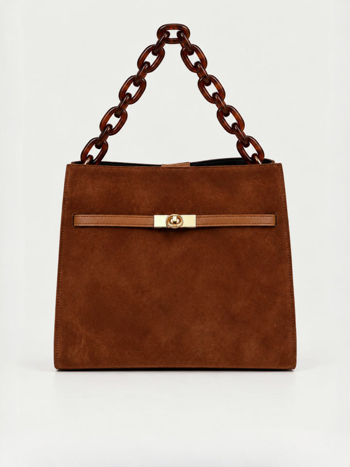 Borsa a spalla Rory in camoscio bruciato RORY CAM BRUCIATO BIMOR 