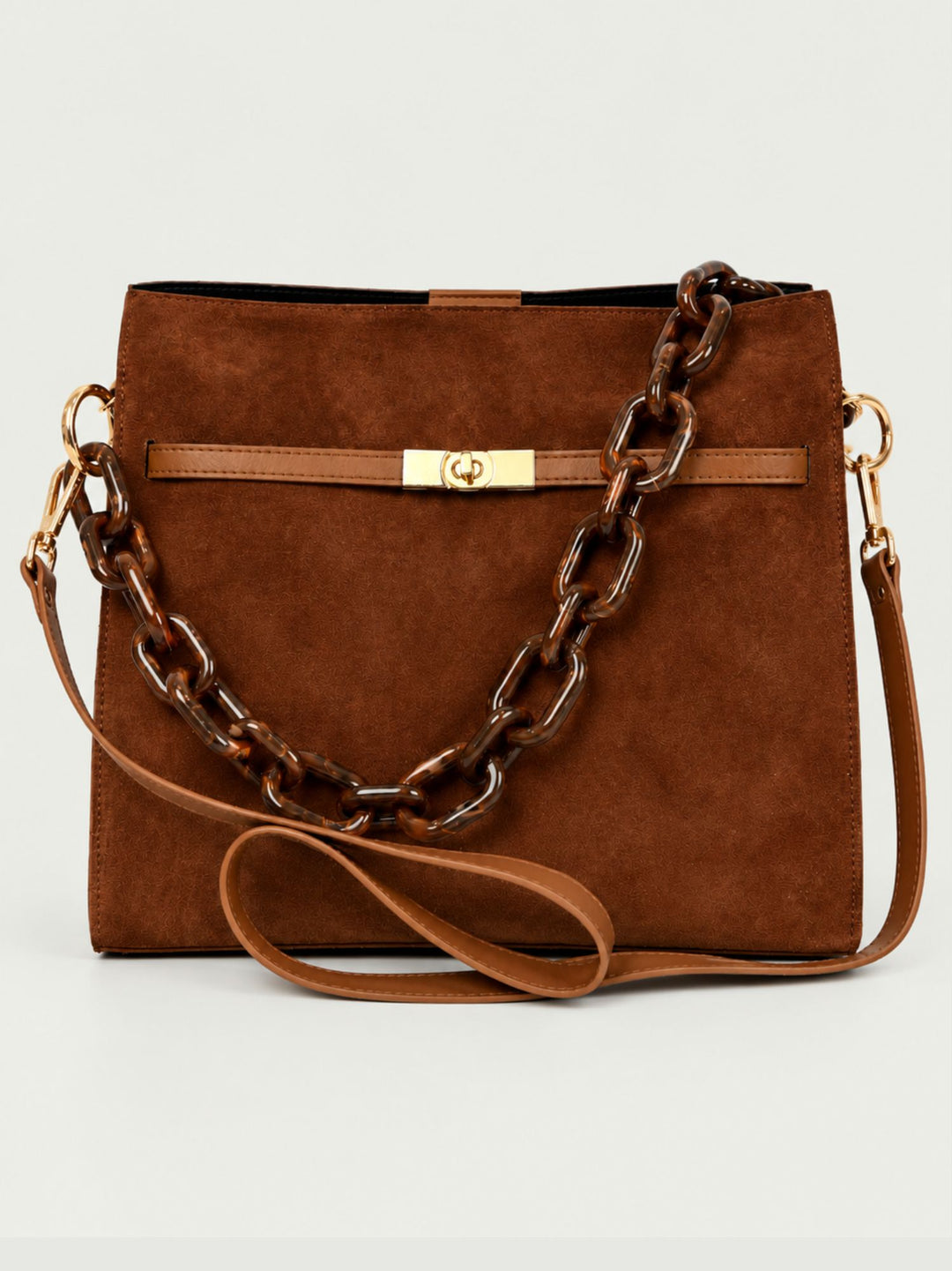 Borsa a spalla Rory in camoscio bruciato RORY CAM BRUCIATO BIMOR 