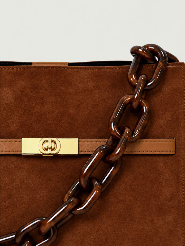 Borsa a spalla Rory in camoscio bruciato RORY CAM BRUCIATO BIMOR 