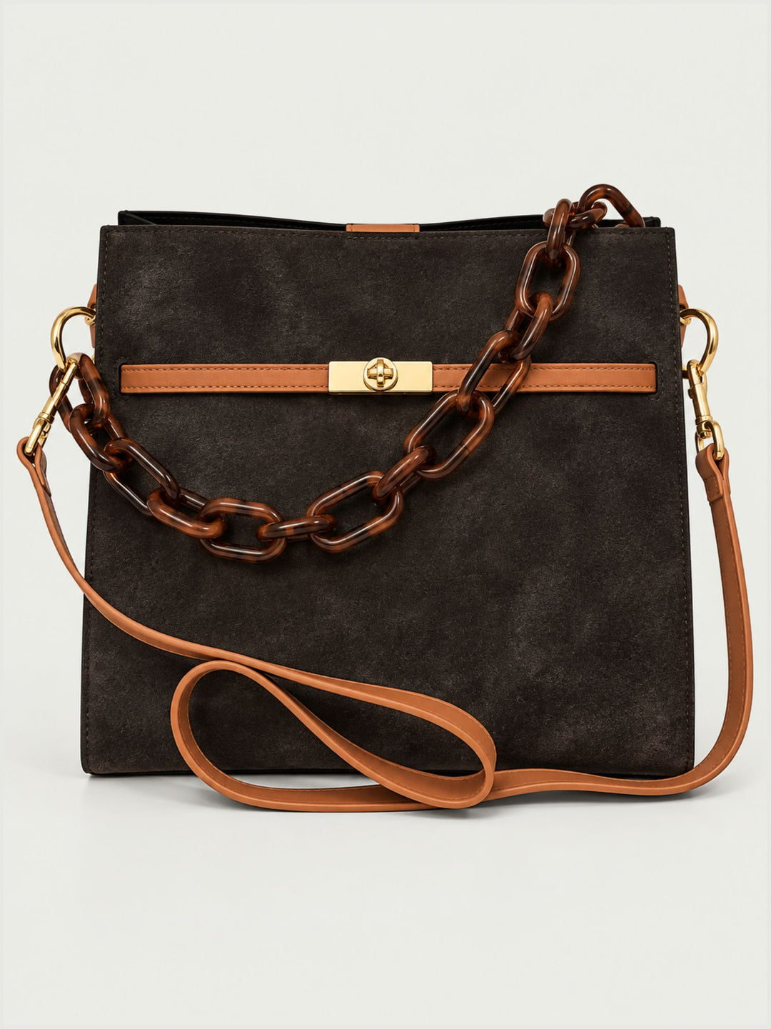 Borsa a spalla Rory in camoscio moro RORY CAM T.MORO BIMOR 