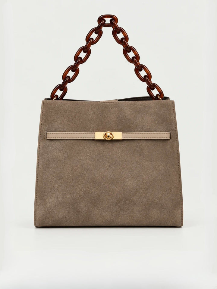Borsa a spalla Rory in camoscio tortora RORY CAM TORTORA BIMOR 