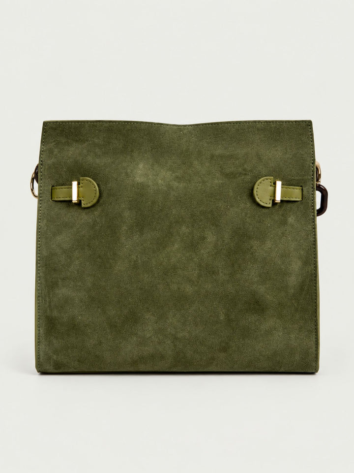 Borsa a spalla Rory in camoscio verde RORY CAM VERDE BIMOR 