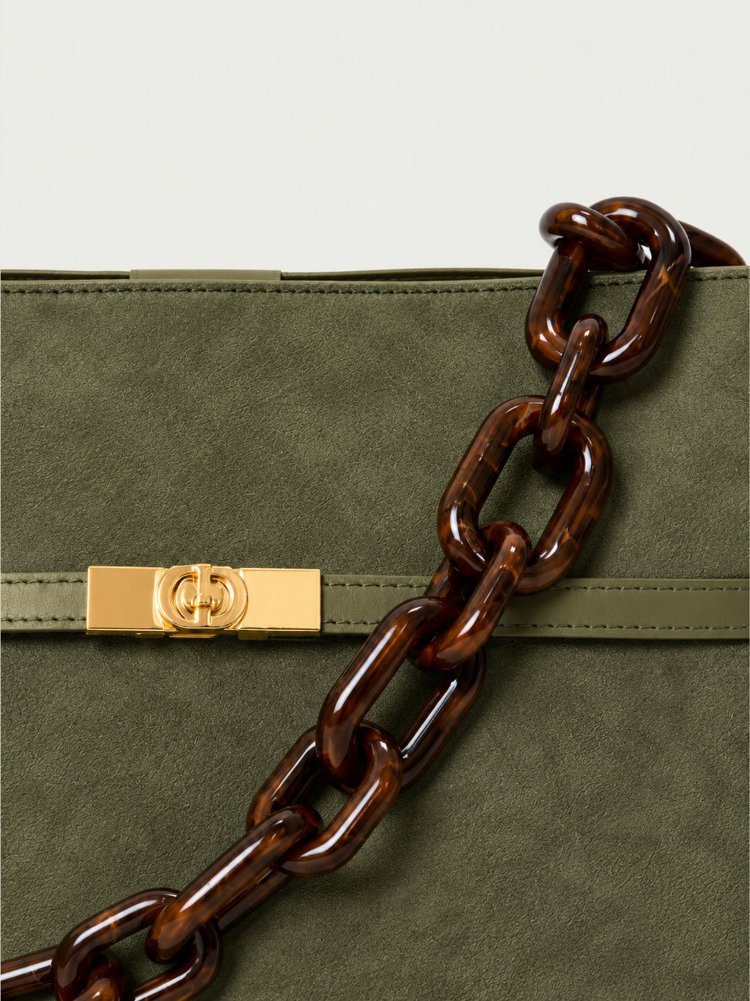 Borsa a spalla Rory in camoscio verde RORY CAM VERDE BIMOR 