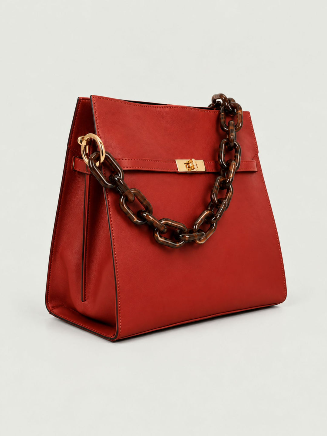 Borsa a spalla Rory in pelle mattone RORY MATTONE BIMOR 