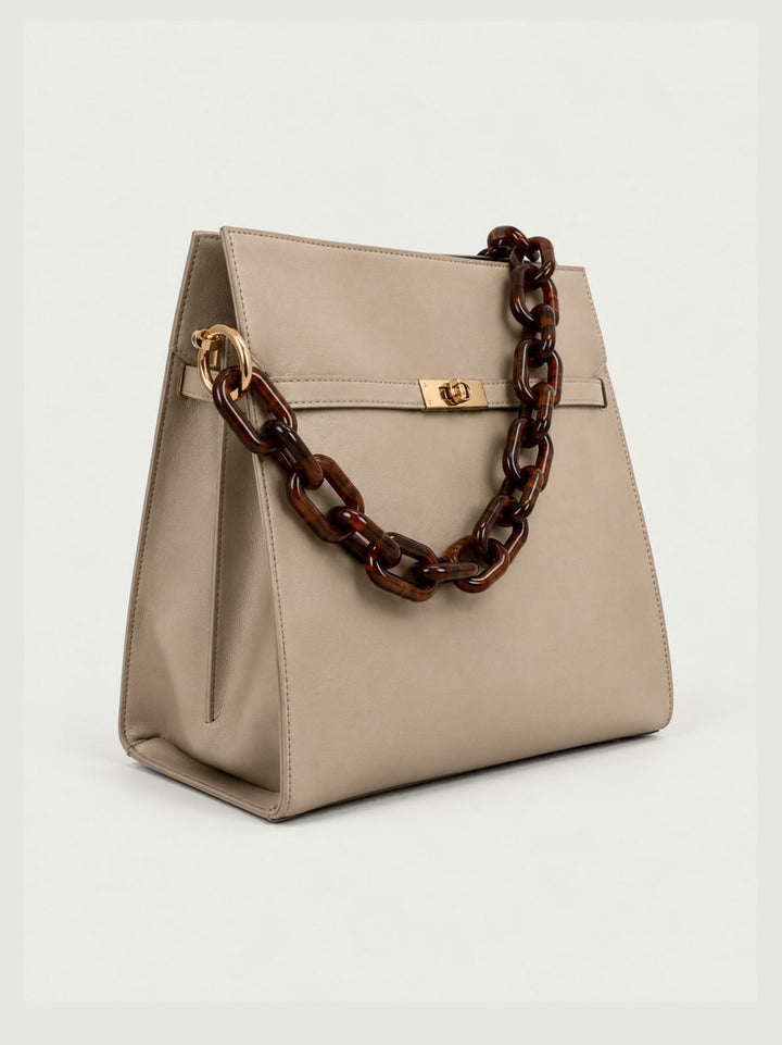 Borsa a spalla Rory in pelle tortora RORY TORTORA BIMOR 
