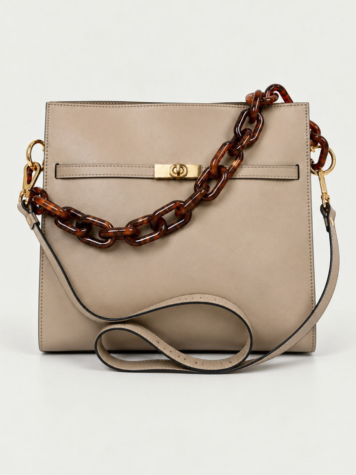 Borsa a spalla Rory in pelle tortora RORY TORTORA BIMOR 