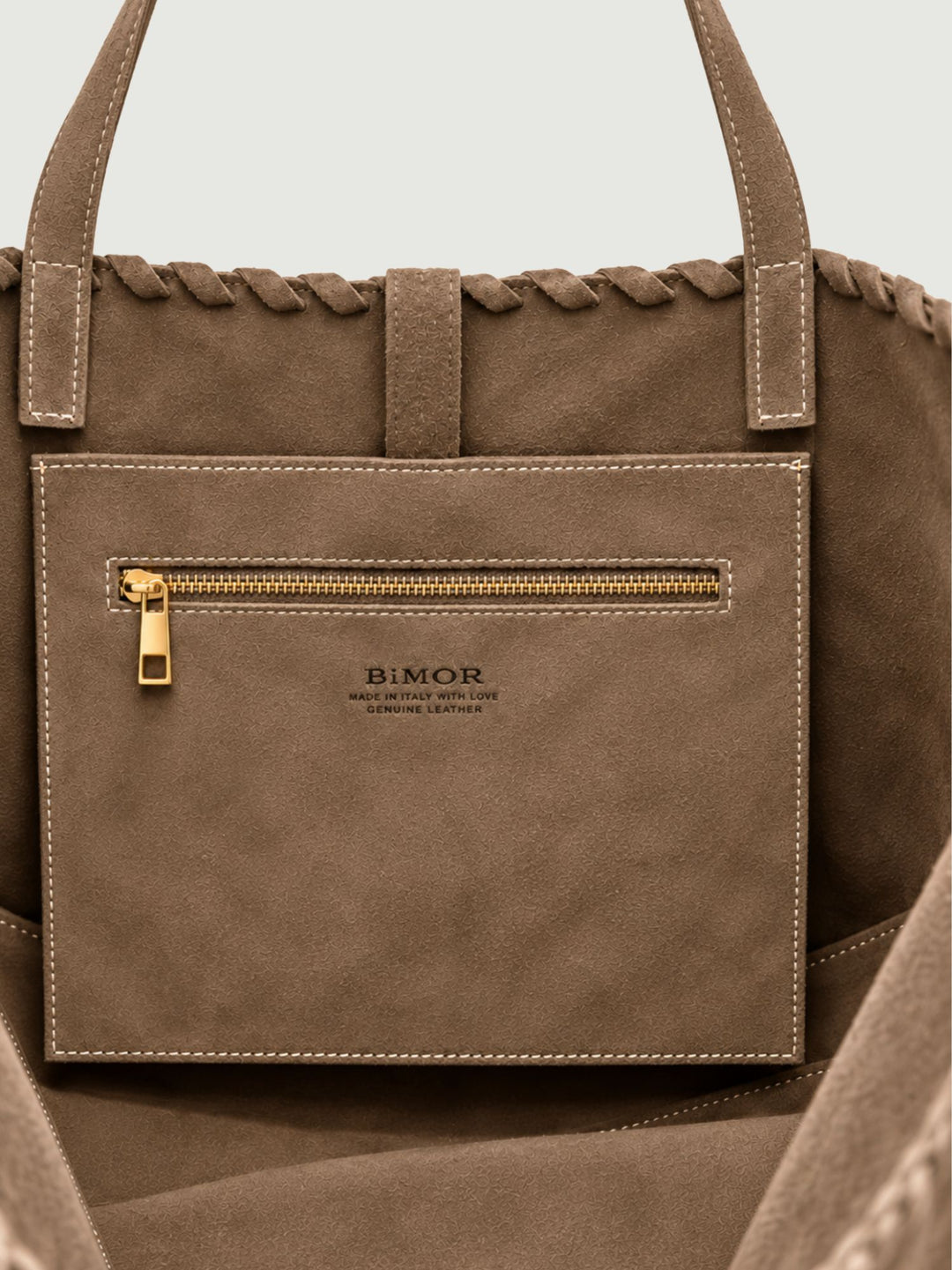 Borsa a spalla Softie taupe SOFTIE TAUPE BIMOR 