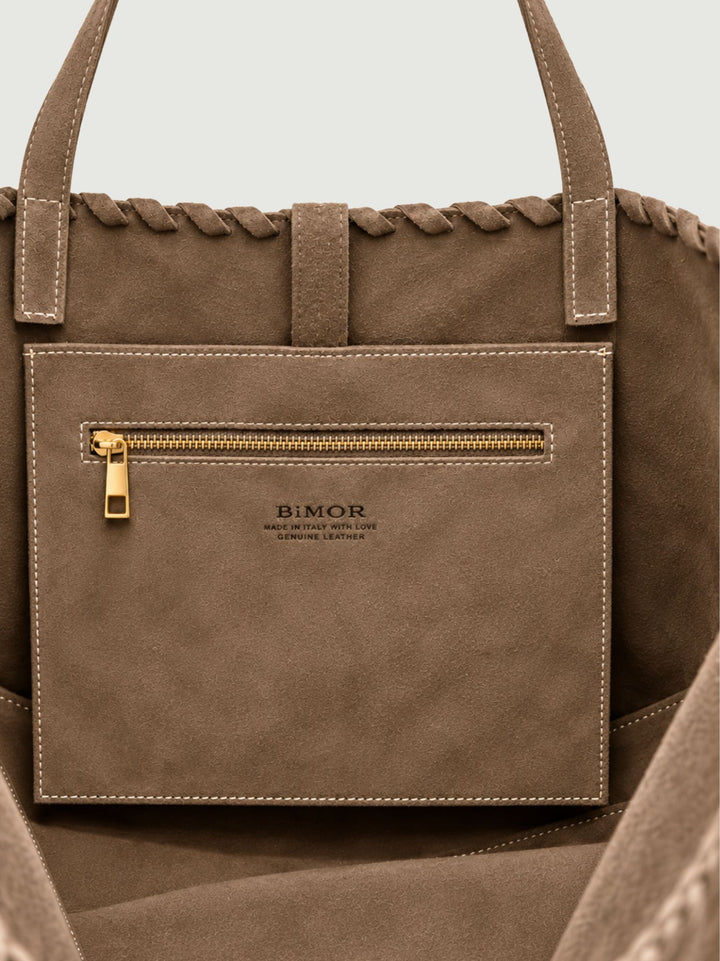 Borsa a spalla Softie taupe SOFTIE TAUPE BIMOR 