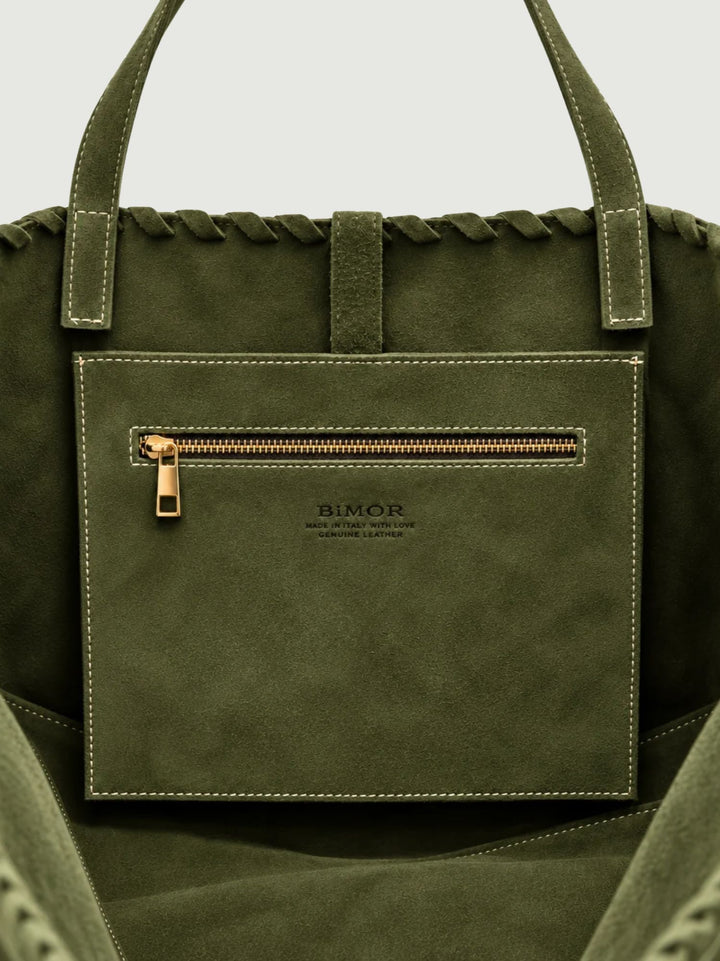 Borsa a spalla Softie verde SOFTIE VERDE MILITARE BIMOR 