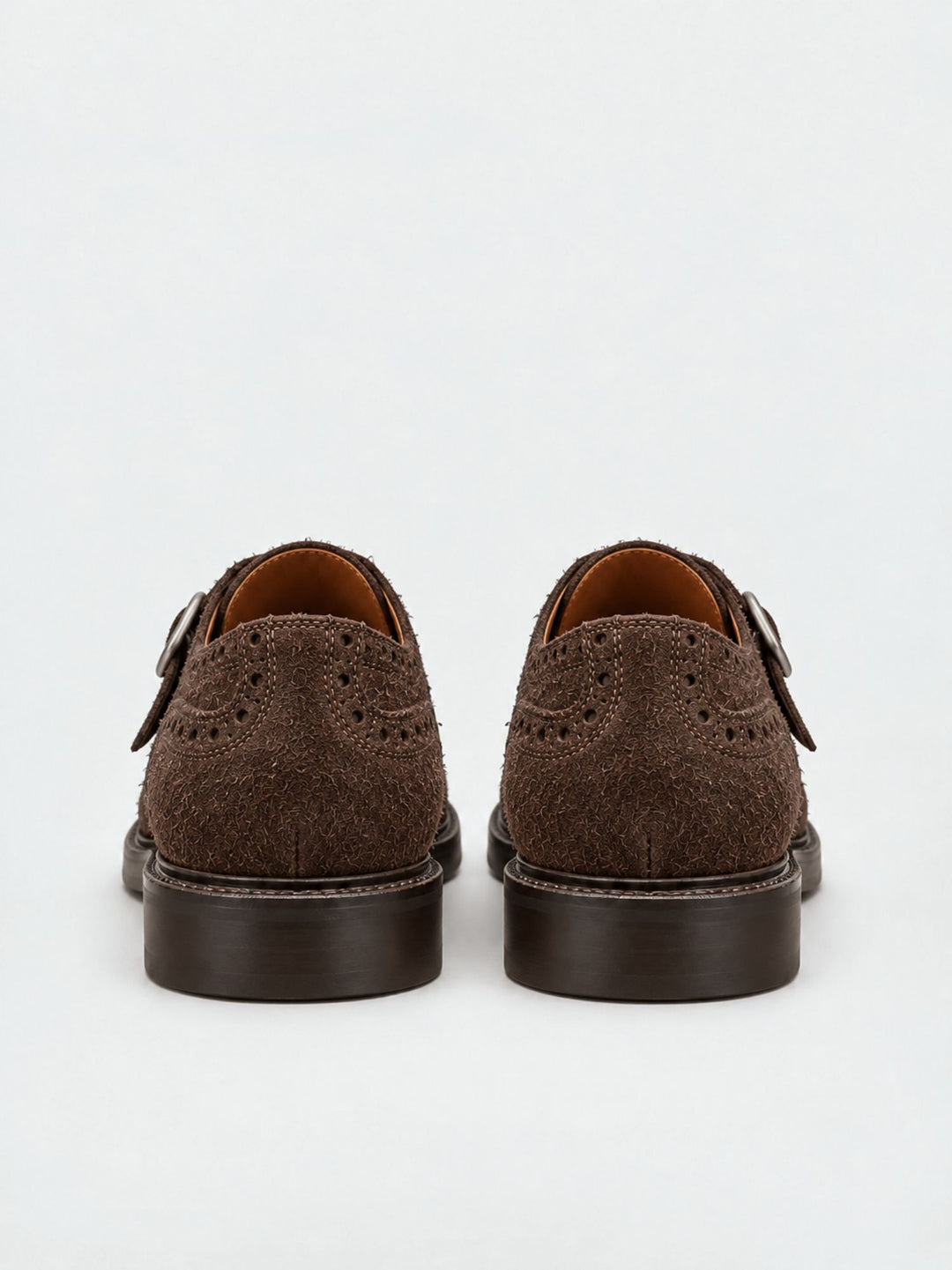 Monk strap in pelle scamosciata testa di moro TOKYO MORO ANDREA MORANDO 
