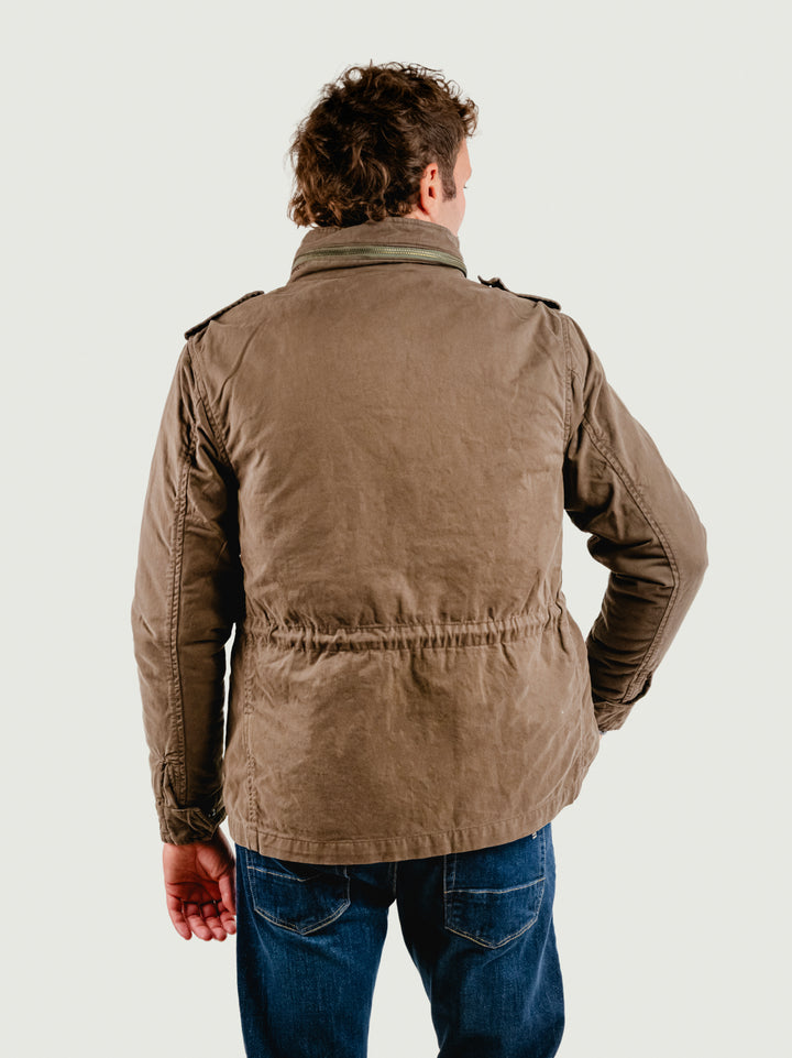 Field jacket in cotone fango con imbottitura separabile BU27W04JKTWILL100 317 ANDREA MORANDO 