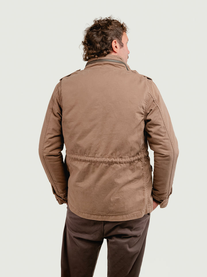 Field jacket in cotone tortora con imbottitura separabile BU27W04JKTWILL100 323 ANDREA MORANDO 