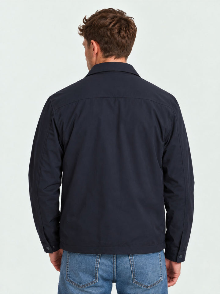 Giacca corta con colletto navy BU27W01FEPA1533TECH 200 ANDREA MORANDO 
