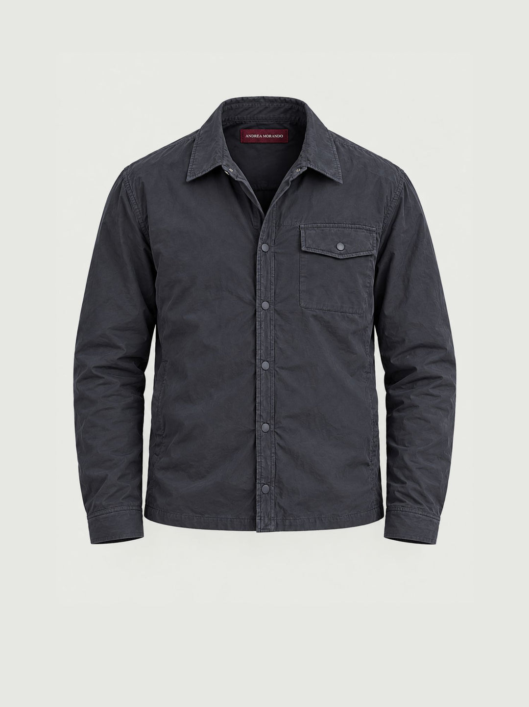 Giacca imbottita con collo camicia navy BU27W05JKCOAT1002 201 ANDREA MORANDO 