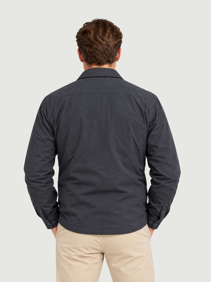 Giacca imbottita con collo camicia navy BU27W05JKCOAT1002 201 ANDREA MORANDO 