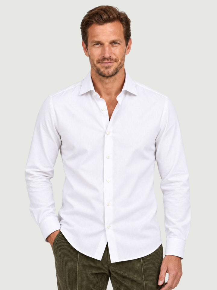 Camicia in cotone bianca BU27W12CATWILL 100 ANDREA MORANDO 