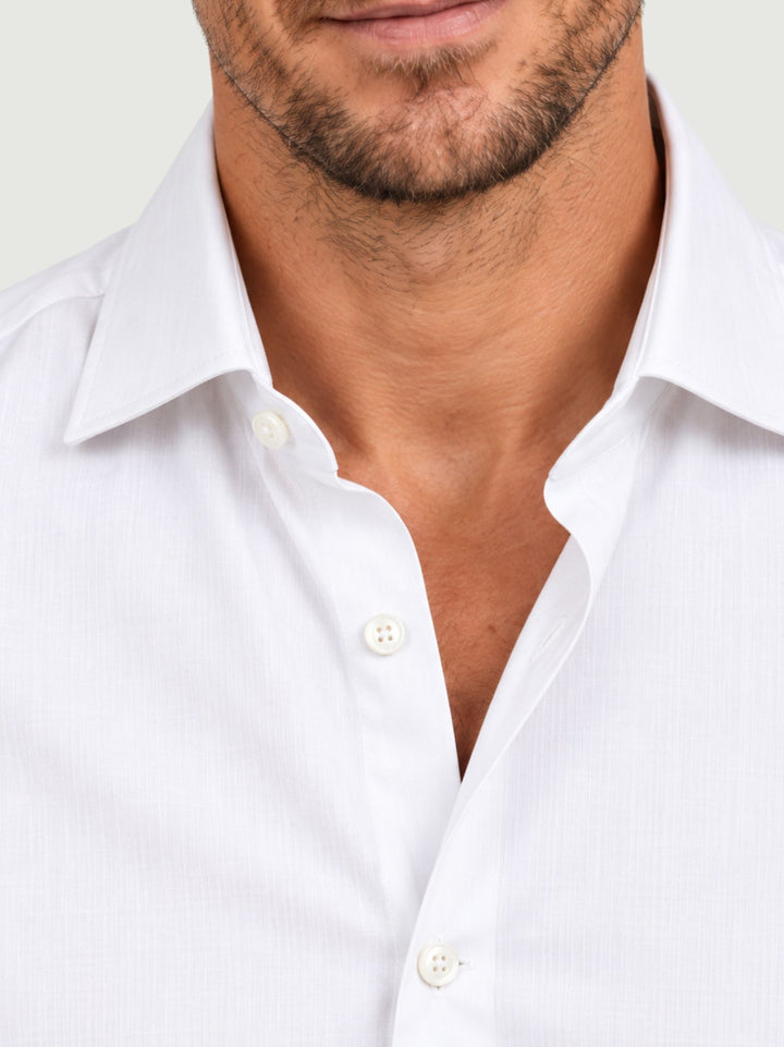 Camicia in cotone bianca BU27W12CATWILL 100 ANDREA MORANDO 
