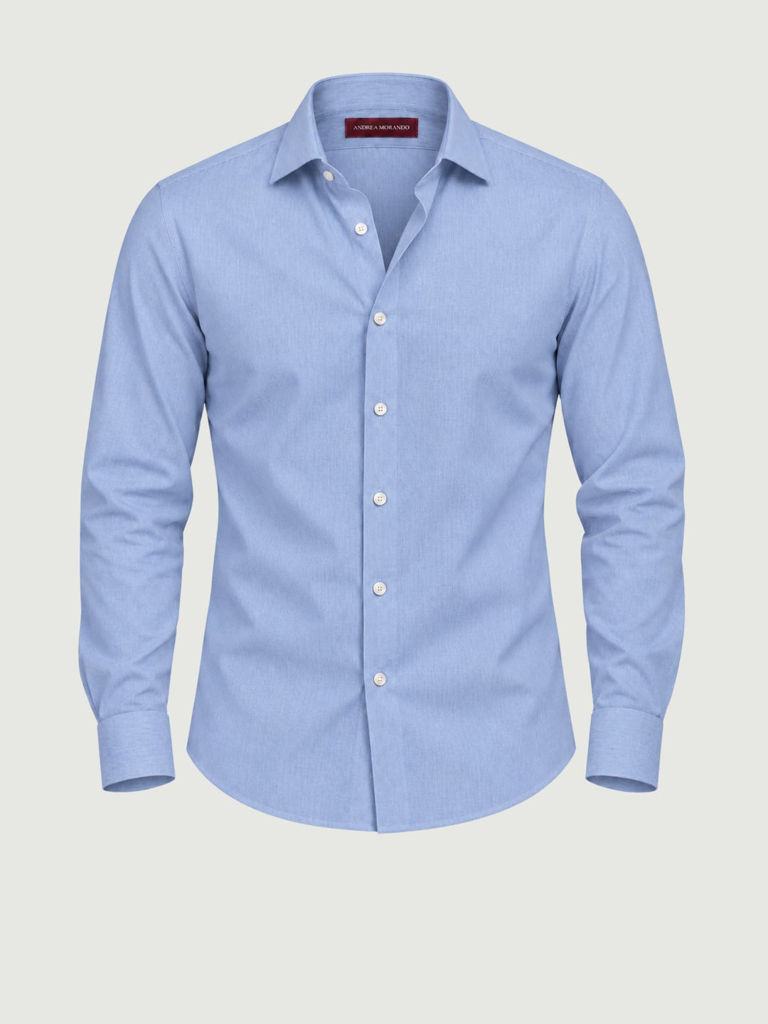 Camicia in cotone azzurra BU27W12CATWILL 240 ANDREA MORANDO 
