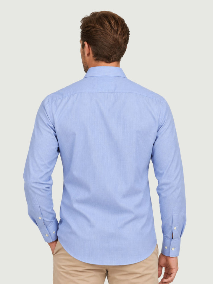 Camicia in cotone azzurra BU27W12CATWILL 240 ANDREA MORANDO 