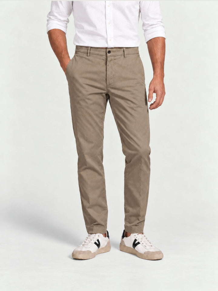 Pantalone chino in cotone beige BU27W15PAPA1321TWILL 110 ANDREA MORANDO 