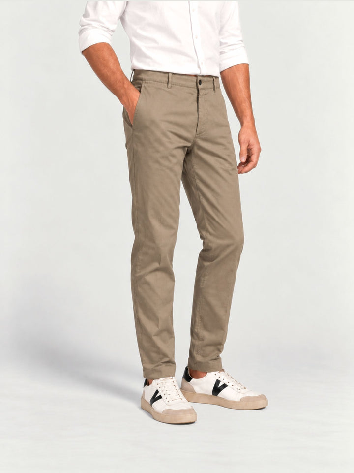 Pantalone chino in cotone beige BU27W15PAPA1321TWILL 110 ANDREA MORANDO 