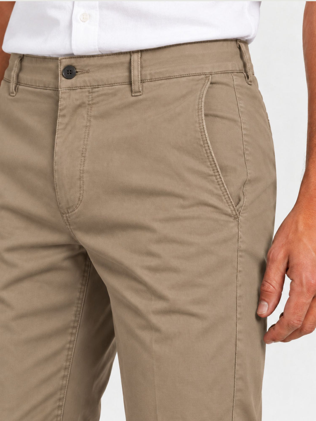 Pantalone chino in cotone beige BU27W15PAPA1321TWILL 110 ANDREA MORANDO 