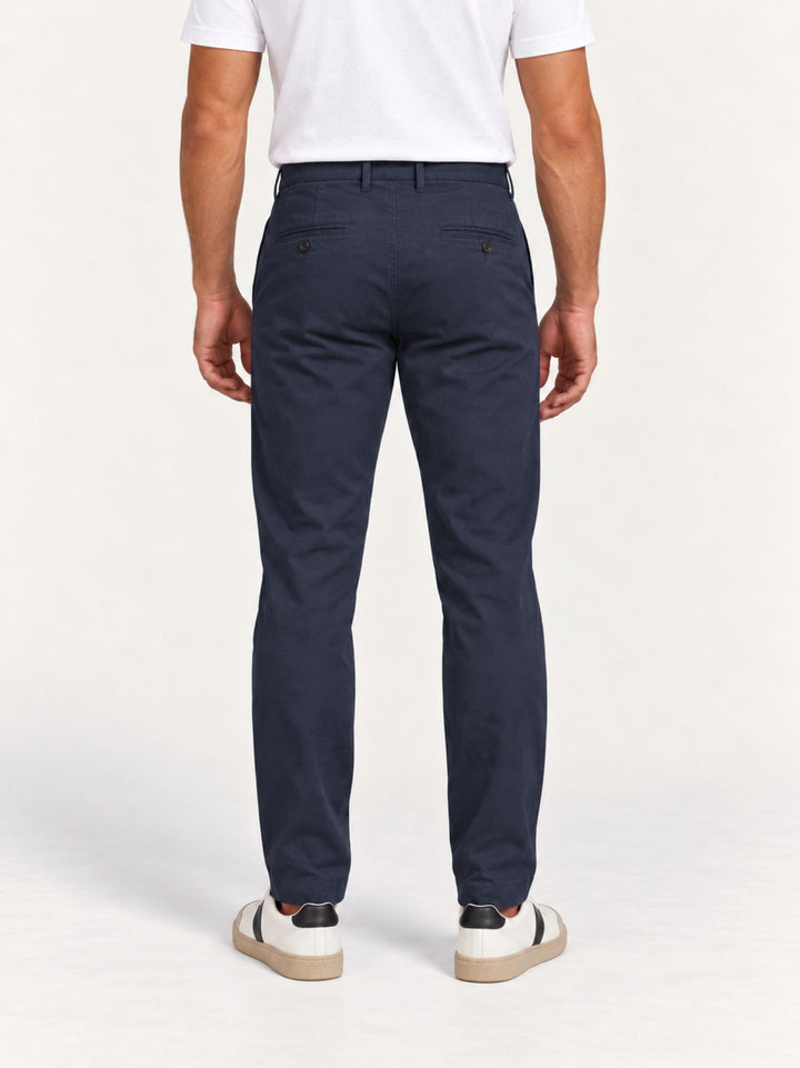 Pantalone chino in cotone navy BU27W15PAPA1321TWILL 200 ANDREA MORANDO 
