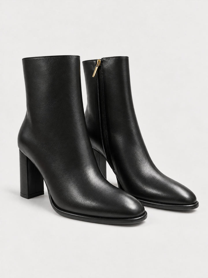 Trochetto in pelle nera con zip oro 2462 NERO ANDREA MORANDO 