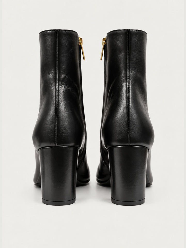 Trochetto in pelle nera con zip oro 2462 NERO ANDREA MORANDO 