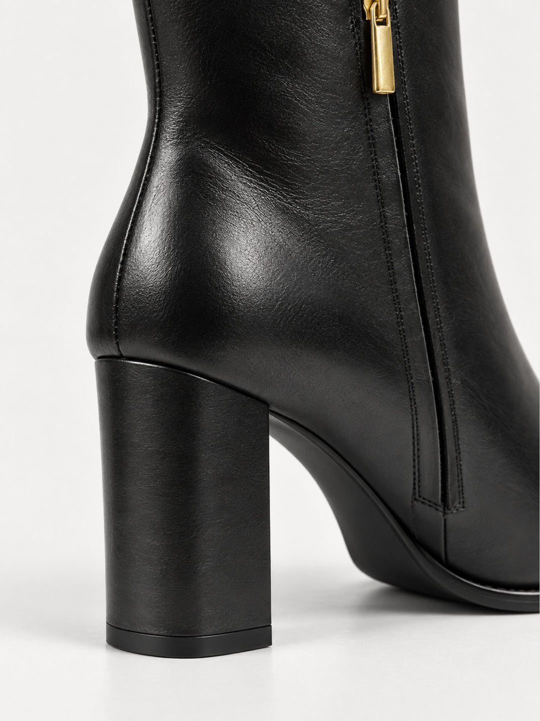 Trochetto in pelle nera con zip oro 2462 NERO ANDREA MORANDO 