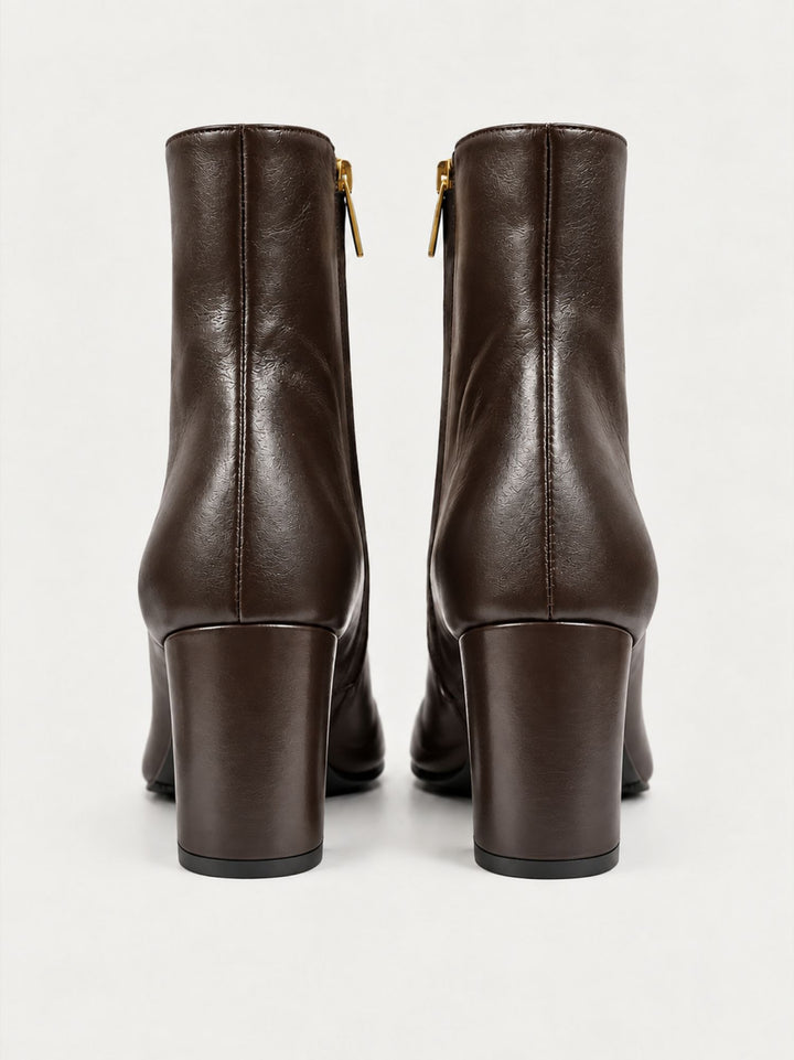 Trochetto in pelle moro con zip oro 2462 T.MORO ANDREA MORANDO 