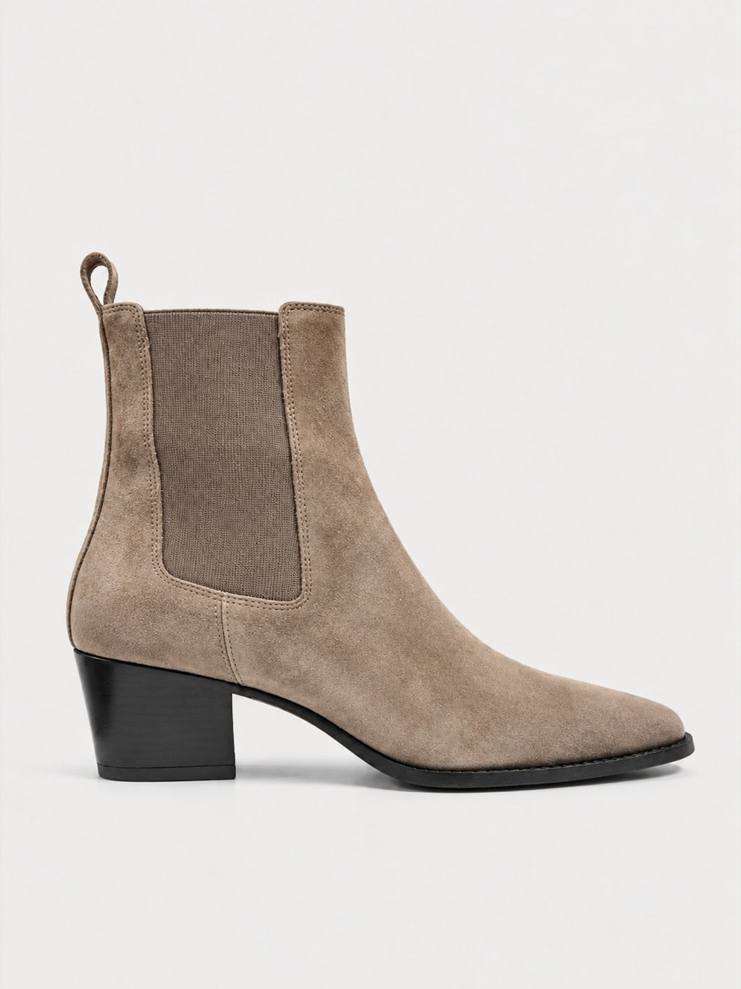 Stivaletto beatles in pelle scamosciata beige 2587 TAUPE ANDREA MORANDO 