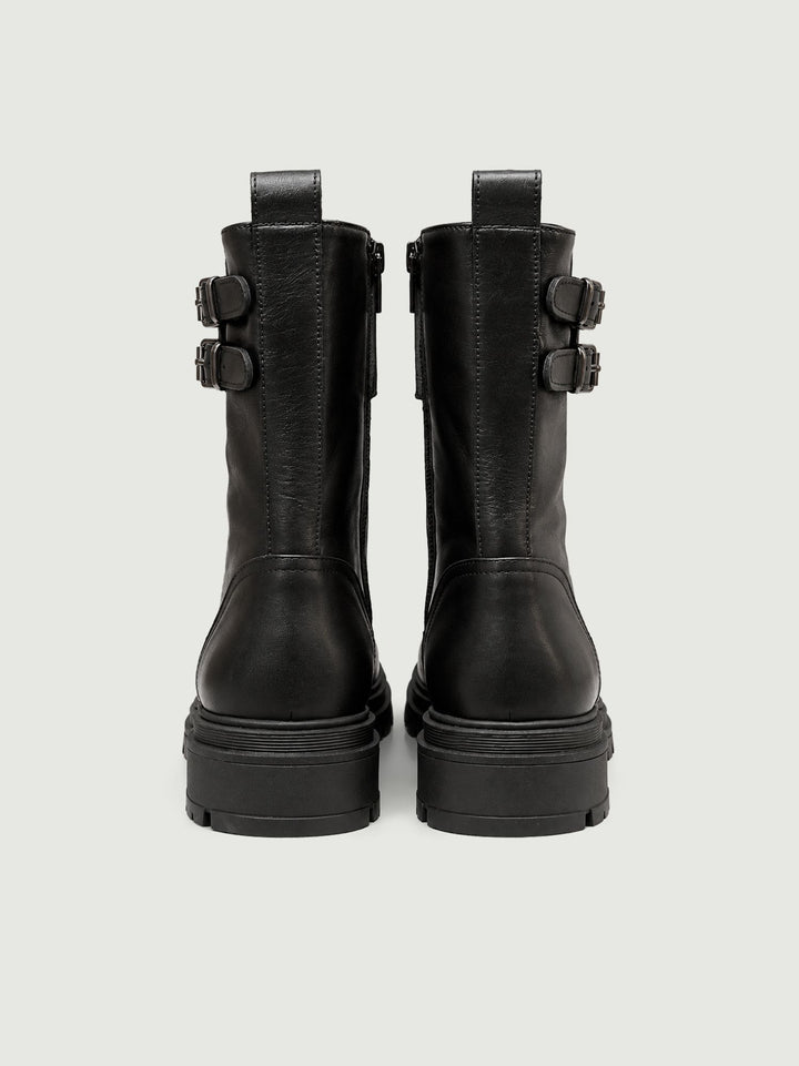 Anfibio in pelle nera 7652/02 NERO ANDREA MORANDO 