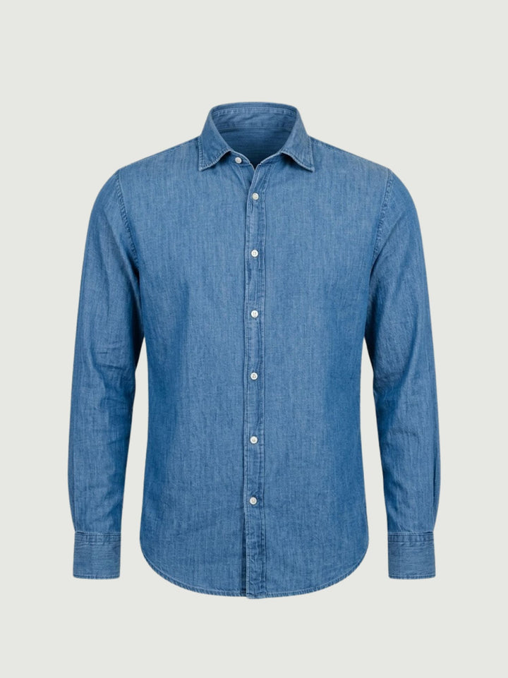 Camicia Nelson in denim medio NELSON 01 DEPERLU 