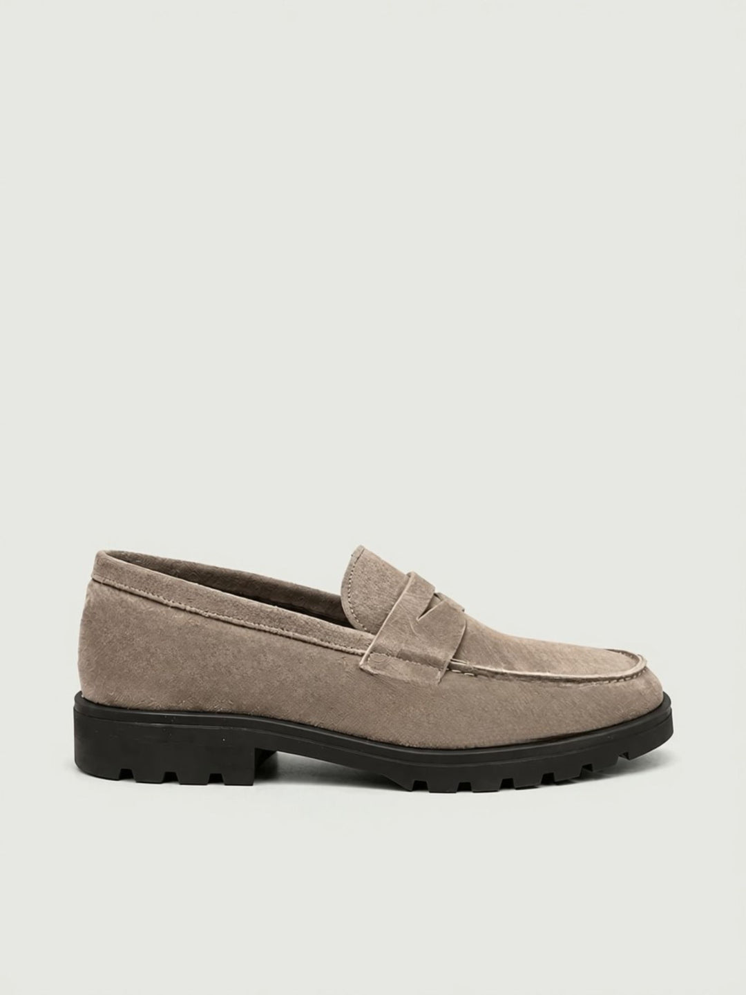 Mocassino penny in camoscio tortora 1044 MARSH ANDREA MORANDO 